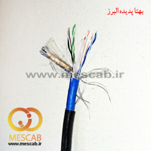 کابل شبکه Cat6 SFTP تمام مس تست چنل اوت دور تک جکت